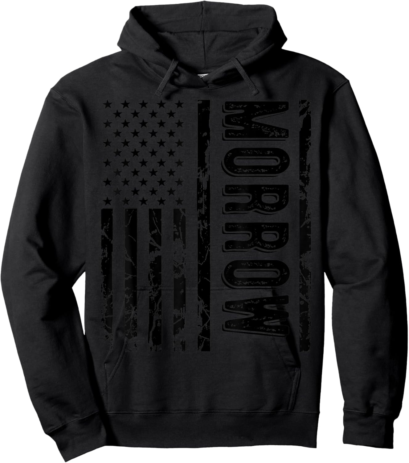 Morrow Last Name Funny Surname Family Reunion Team Hoodie - Hoodie | Black