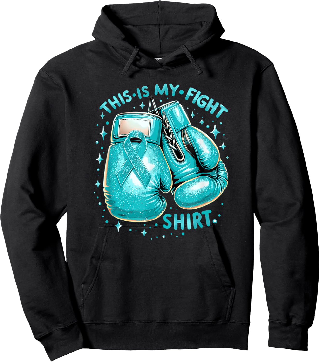 This Is My Fight Shirt Cervical Cancer Awareness Hoodie - Hoodie | Black