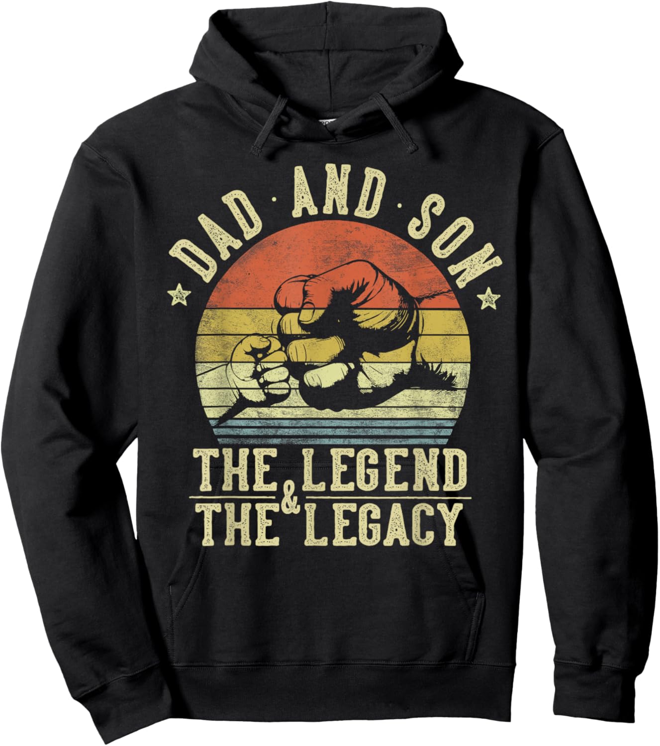 Dad and Son The Legend And The Legacy Gifts Dad Hoodie - Hoodie | Black