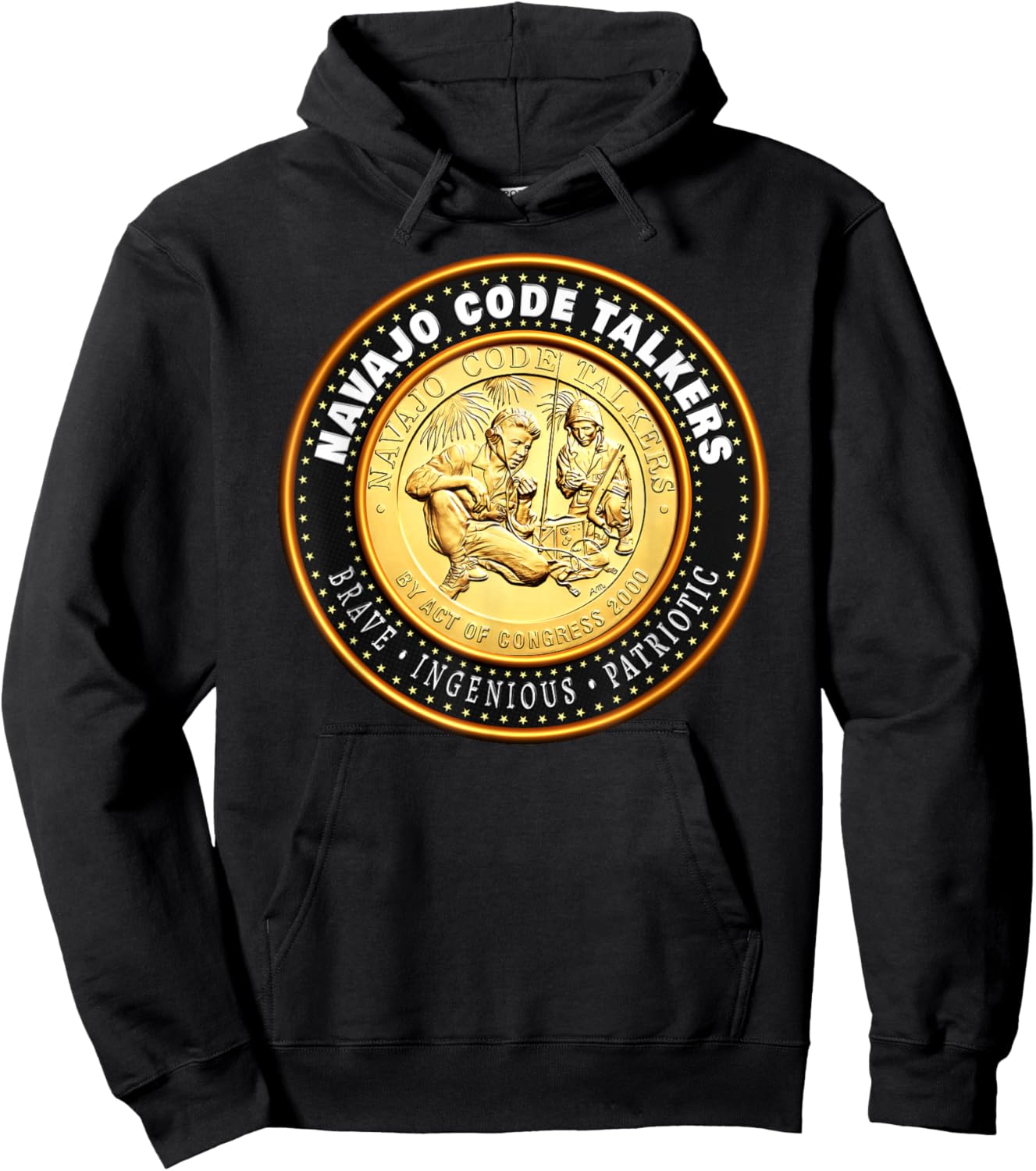 Code Talkers: Navajo WW2 Heroes for Native American Heritage Hoodie - Hoodie | Black