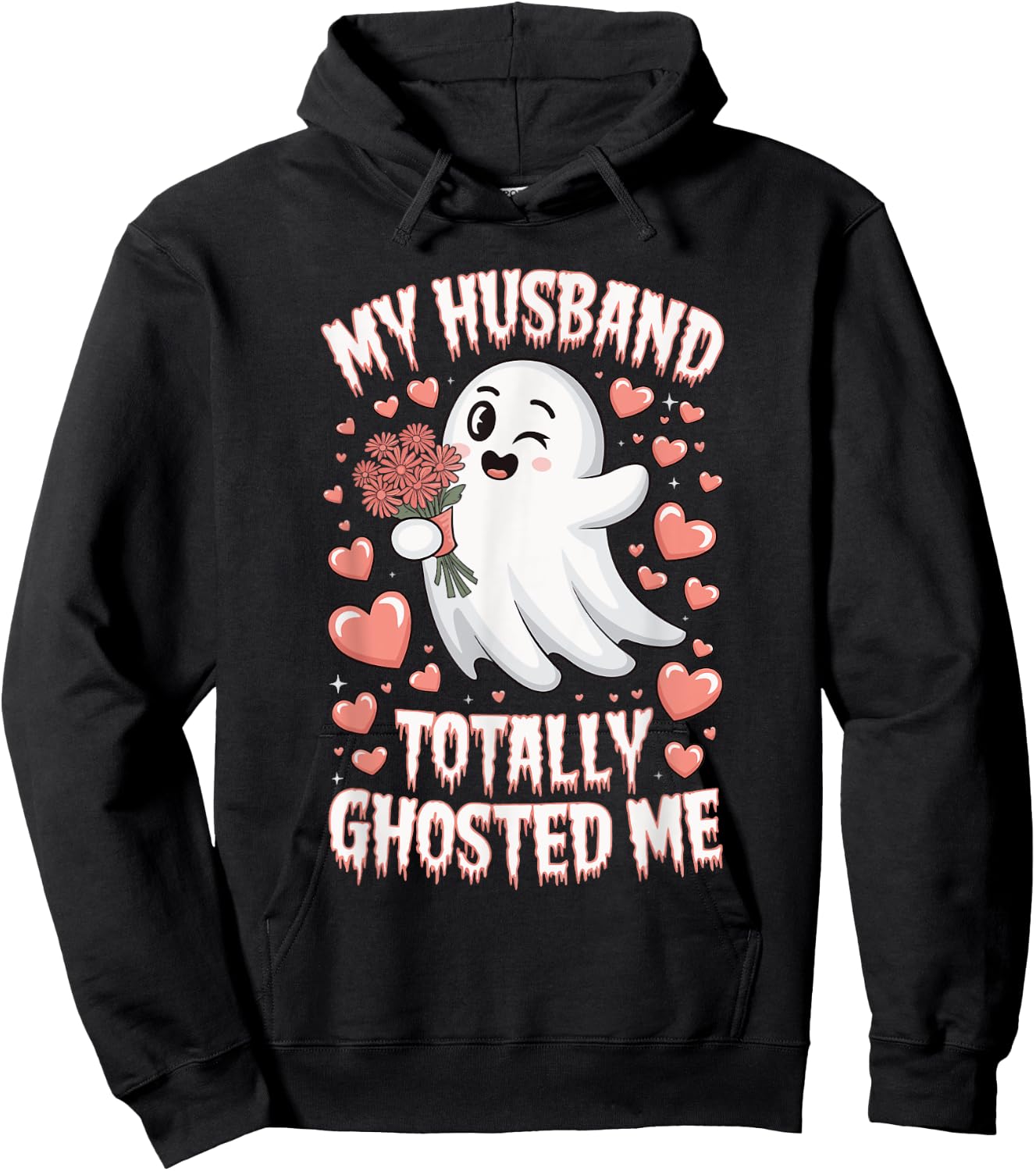 My Husband Totally Ghosted Me Hoodie - Hoodie | Black