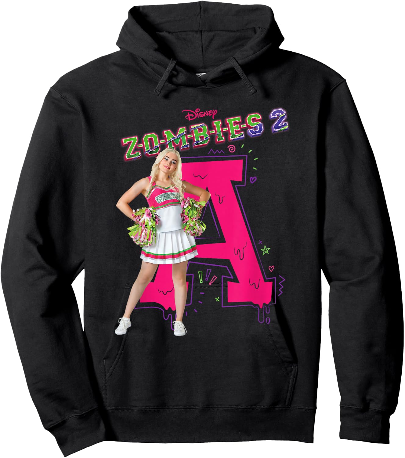 Disney Channel Zombies 2 Addison Cheer A Hoodie - Hoodie | Black