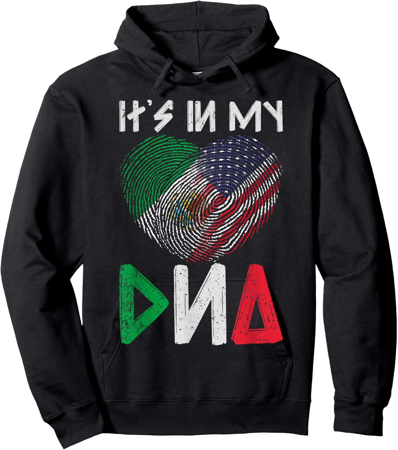 Its In My DNA USA Mexico Hoodie - Hoodie | Black