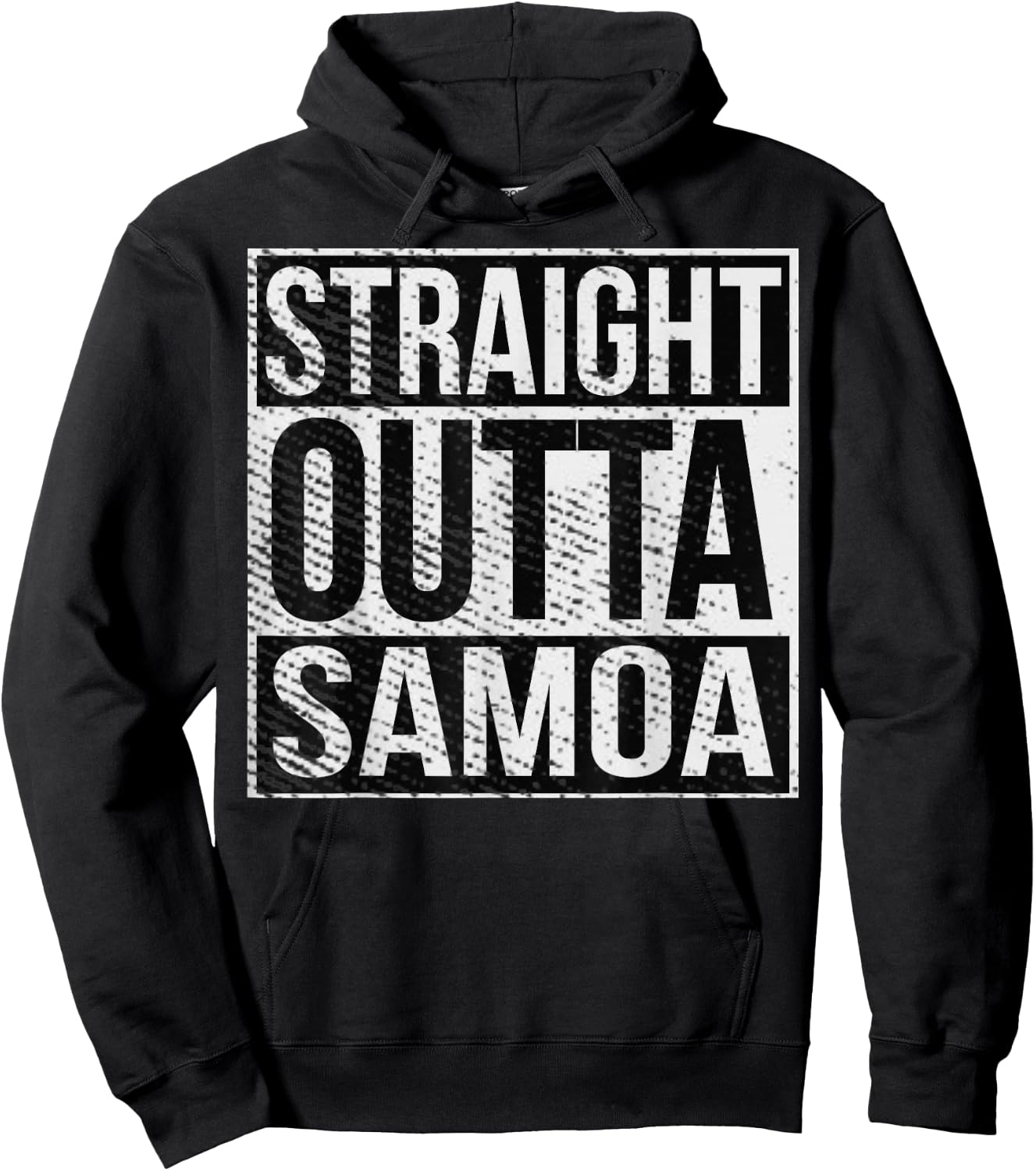Straight Outta American Samoa Samoan Islander Hoodie - Hoodie | Black