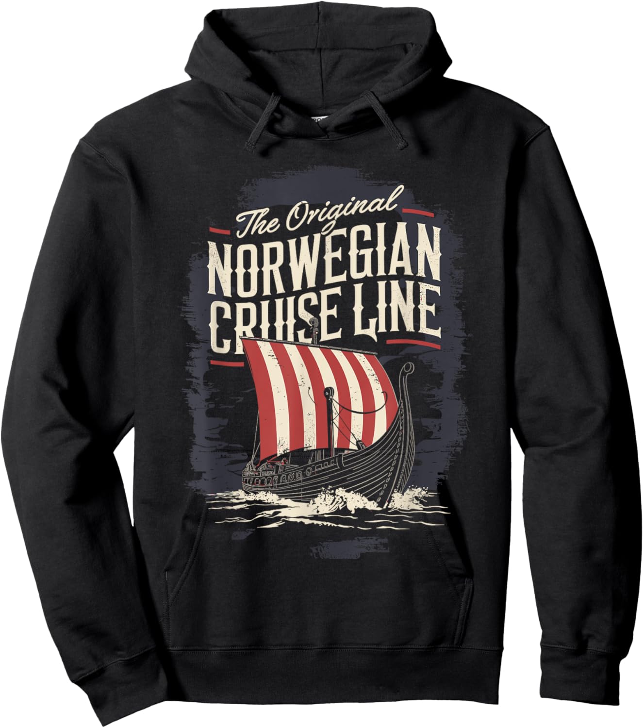 The Original Norwegian Cruise Line Viking Ship Hoodie - Hoodie | Black