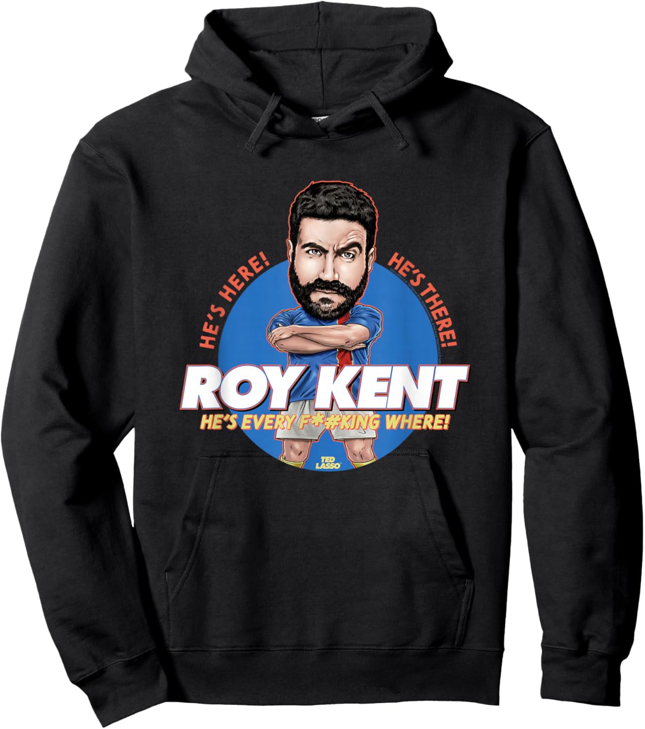 Ted Lasso Bobblehead Roy Kent Hoodie - Hoodie | Black
