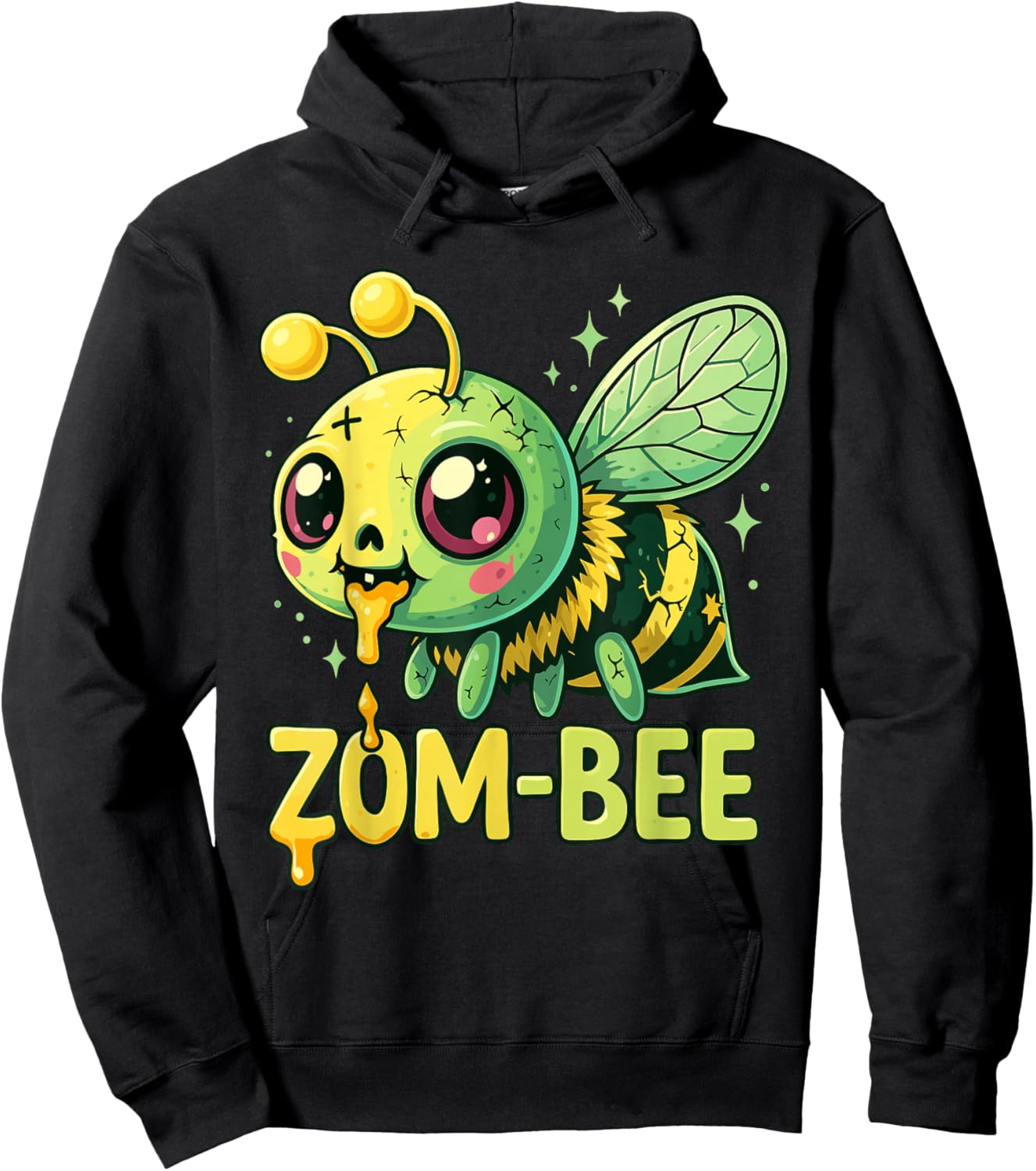 Baby Bee Halloween Costumes, Spooky Zom-Bee Zombie Hoodie - Hoodie | Black