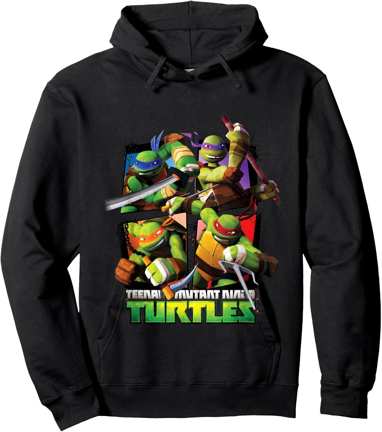 TMNT Ninja Turtle TV Series Hoodie - Hoodie | Black