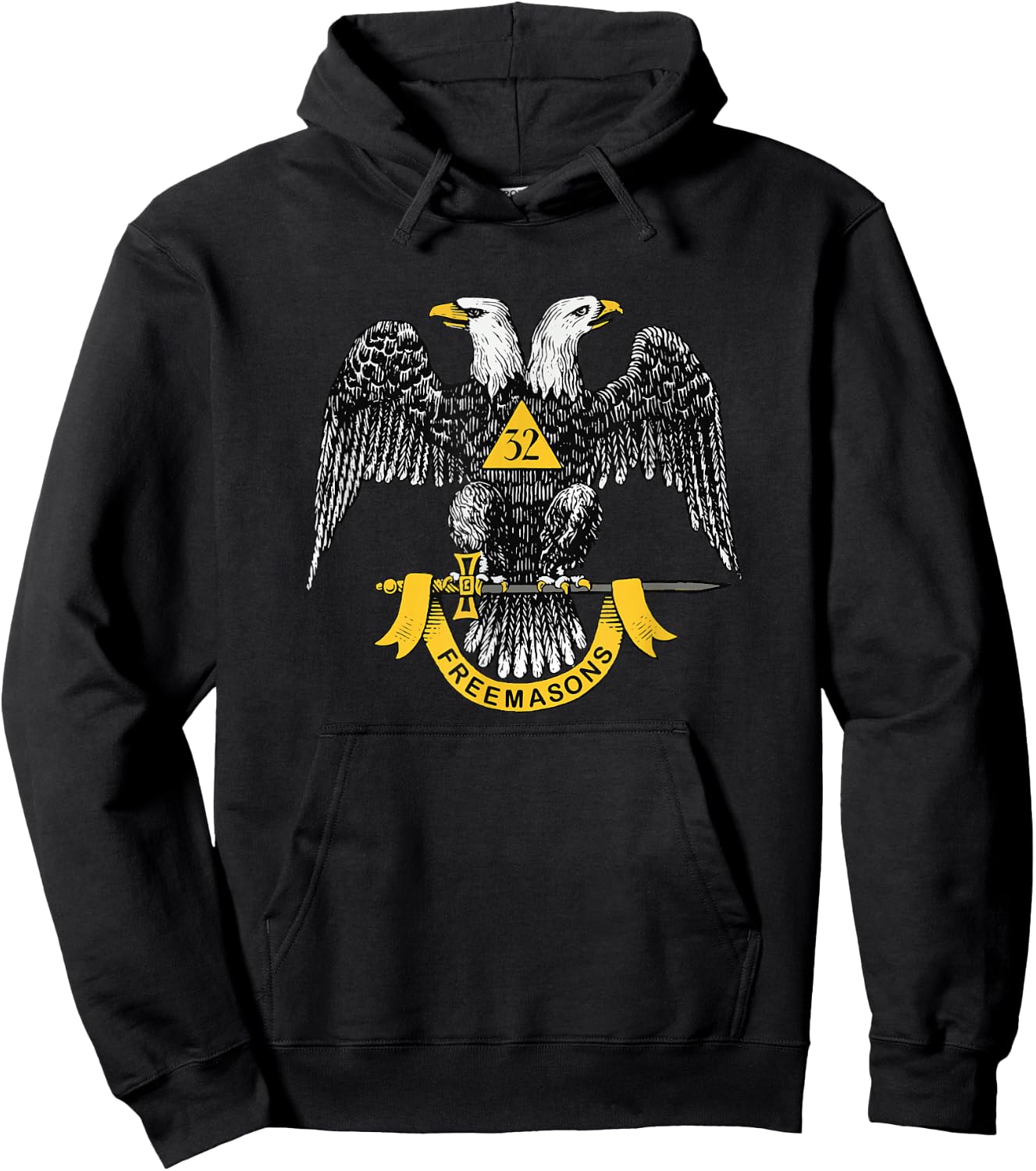 Scottish Rite Eagle 32nd Degree - Freemason Gifts Hoodie - Hoodie | Black