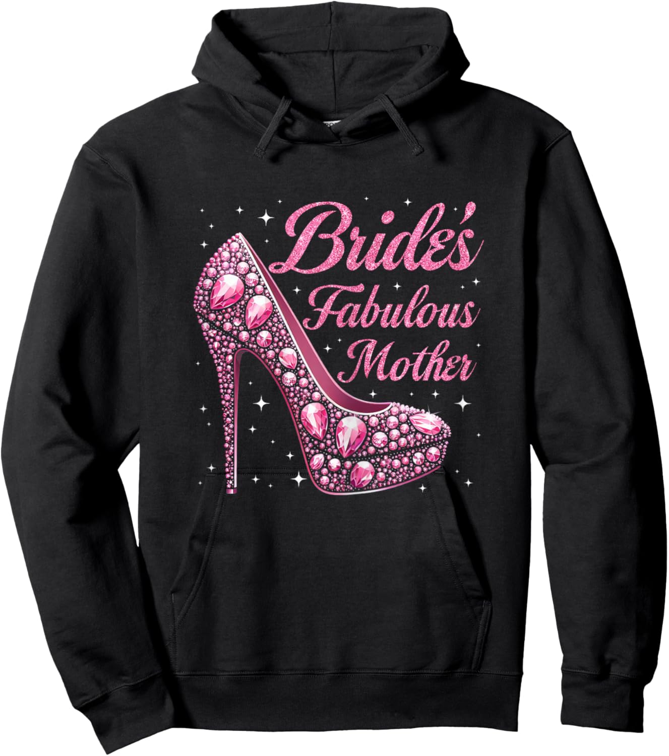 Mother's Fabulous Bride Happy Wedding Married Day Vintage Hoodie - Hoodie | Black