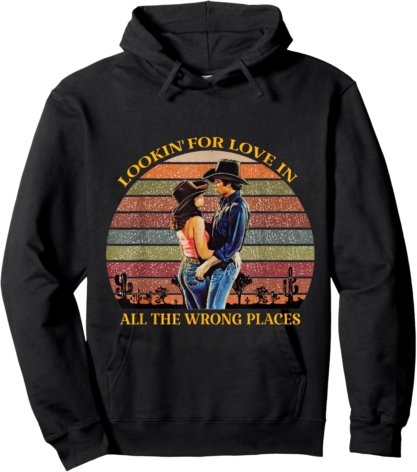 Lookin for Love in All the Wrong Places Hoodie - Hoodie | Black