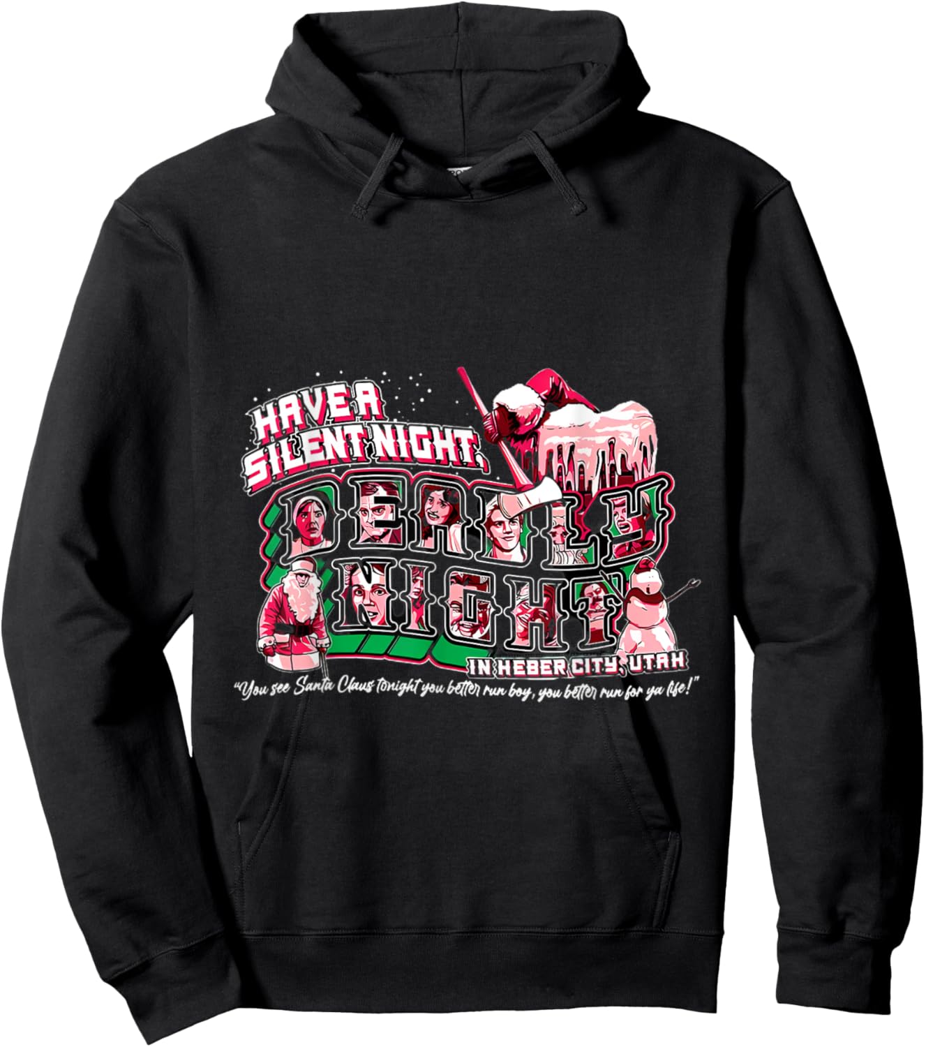 Vintage Silent Night Deadly Night Hoodie - Hoodie | Black