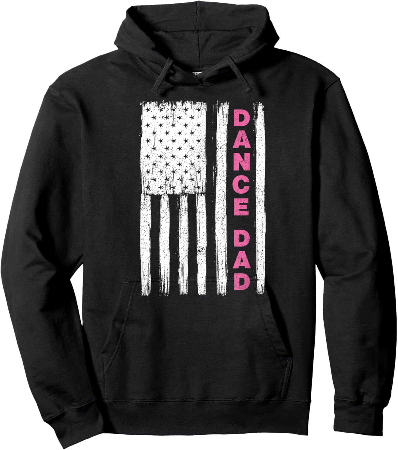 Dance Dad Flag Pink Hoodie - Hoodie | Black