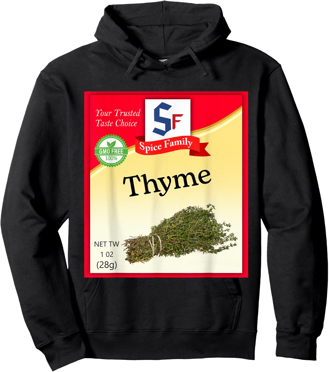 Thyme Condiment Costume Holiday Spice Costumes Hoodie - Hoodie | Black