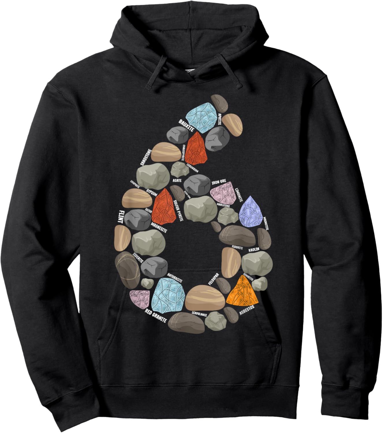 Geology Rocks 6 Years Old 6th Birthday Rock Collecting Hoodie - Hoodie | Black