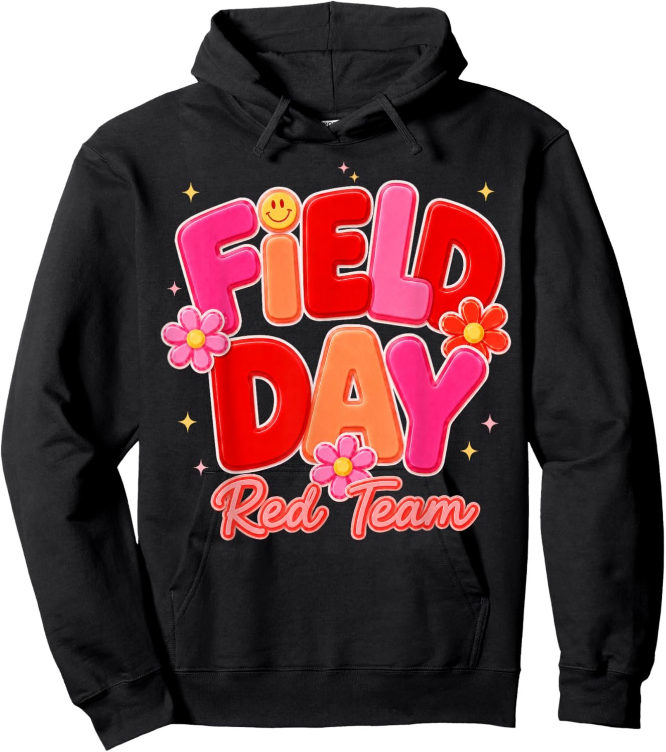 Field Day Red Team Let The Games Begin Fun Day Field Trip Hoodie - Hoodie | Black