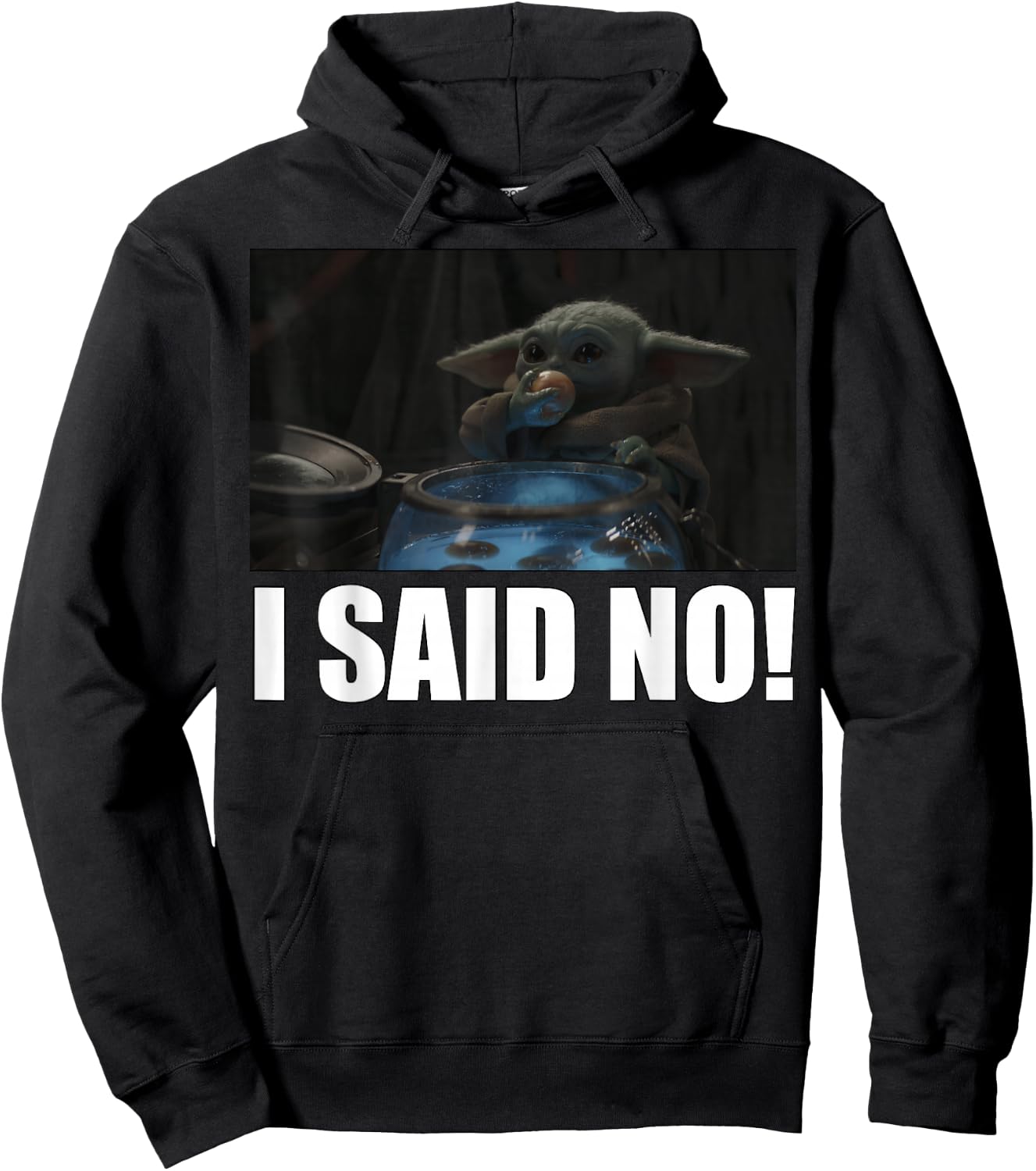 Star Wars: The Mandalorian The Child I Said No R5 Hoodie - Hoodie | Black