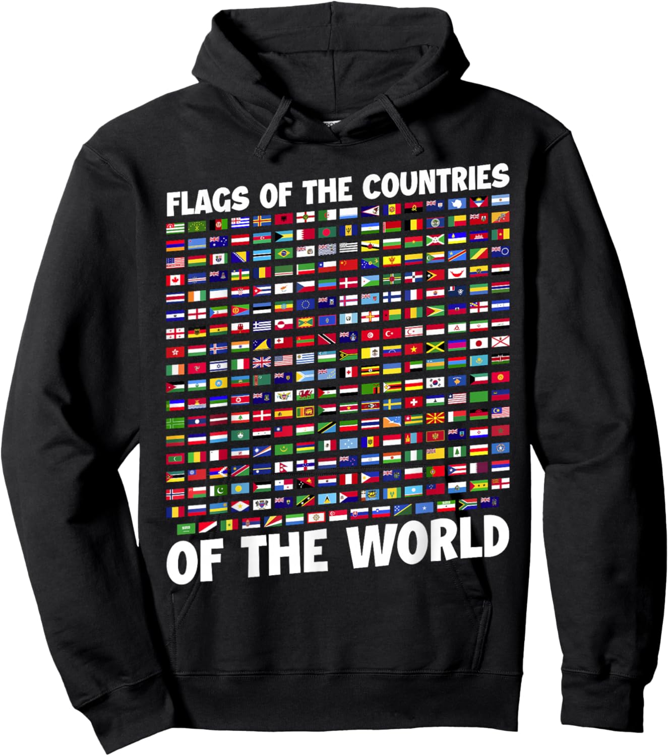 Humanity & Traveler Designs Men's Earth Day Flag - Black, Small Hoodie - Hoodie | Black