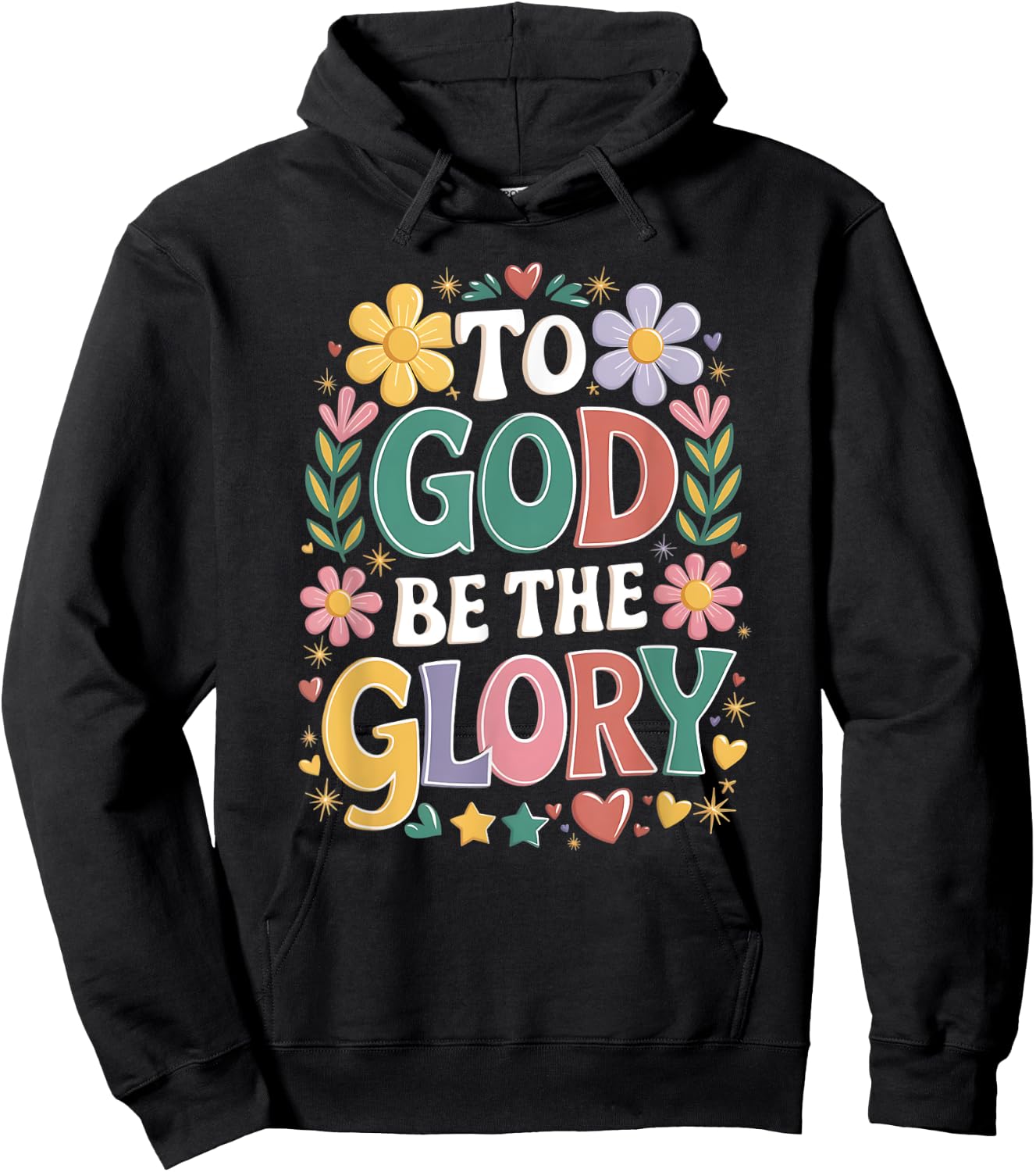 To God Be The Glory Hoodie - Hoodie | Black
