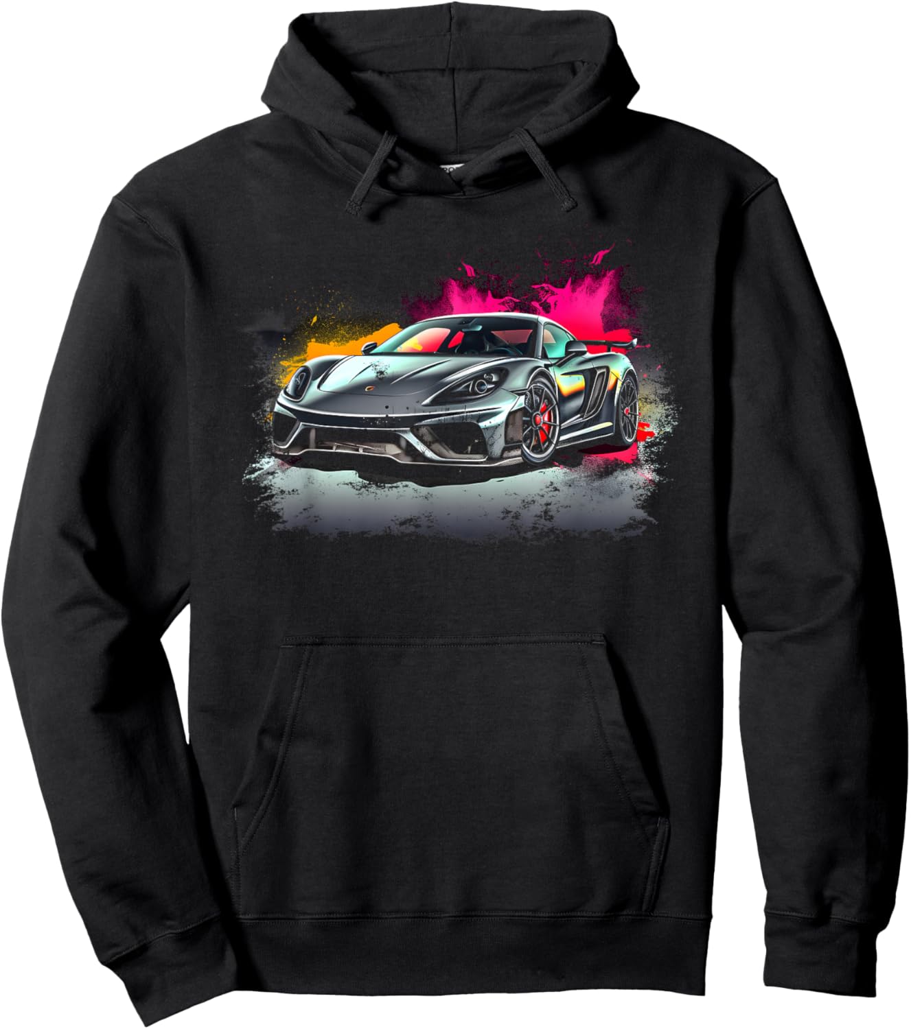 Supercar Exotic Sports Car Concept Hypercar Vintage Graphic Hoodie - Hoodie | Black