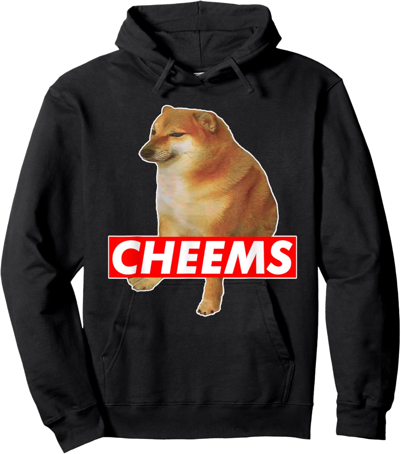 Cheems Ironic Doge Meme Hoodie - Hoodie | Black