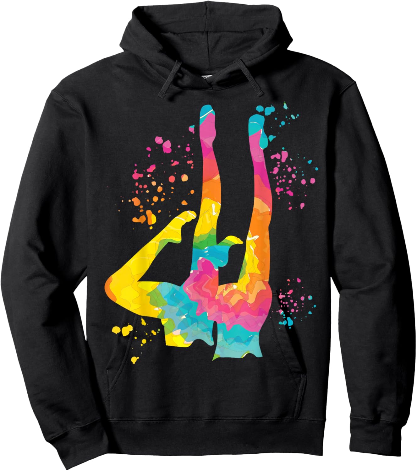 Synchronized Swimming Colorsplash Team Artistic Swim Hoodie - Hoodie | Black