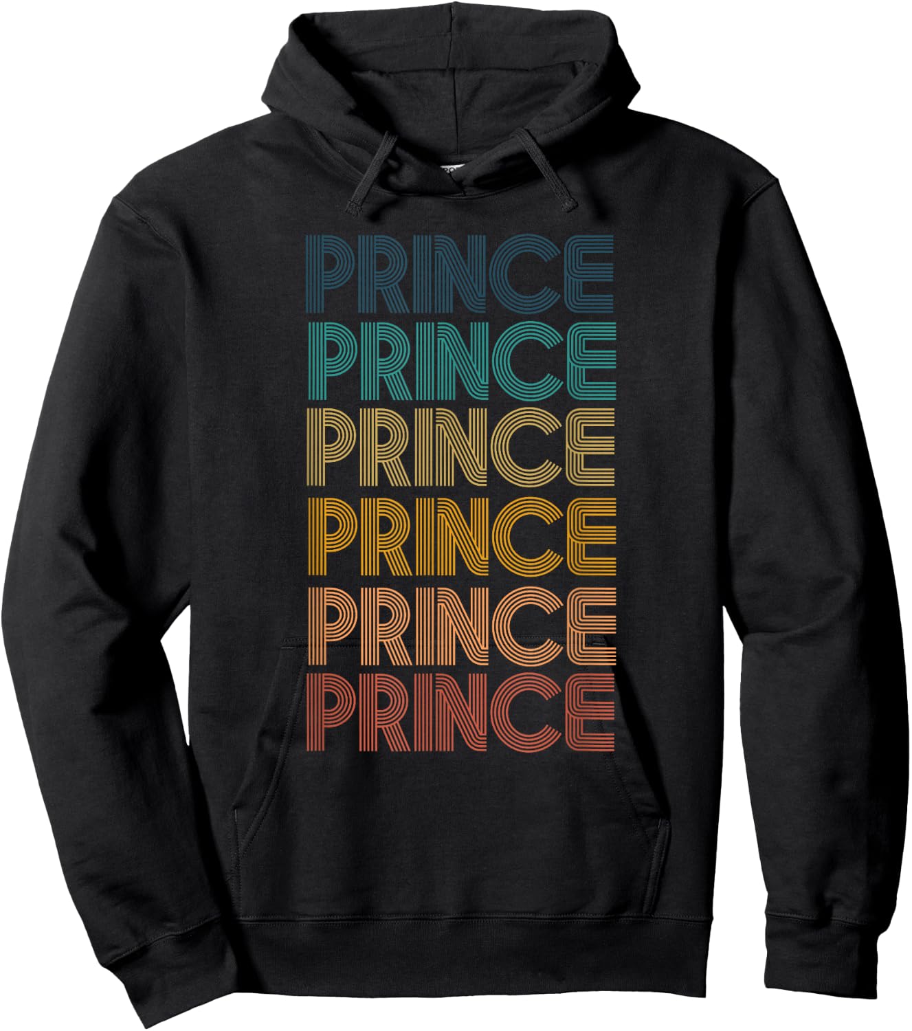 Retro Vintage Prince Classic Name Cool 80s 90s Hoodie - Hoodie | Black