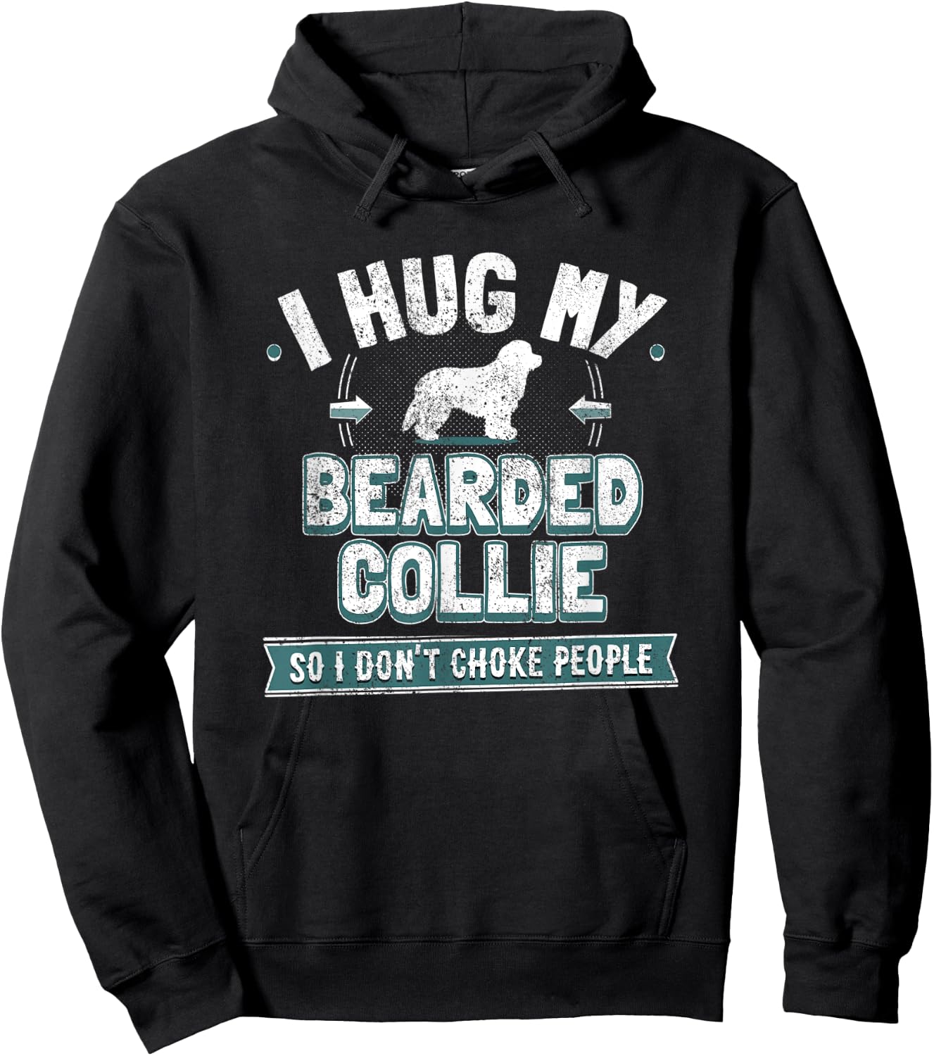 Bearded Collie Hoodie - Hoodie | Black