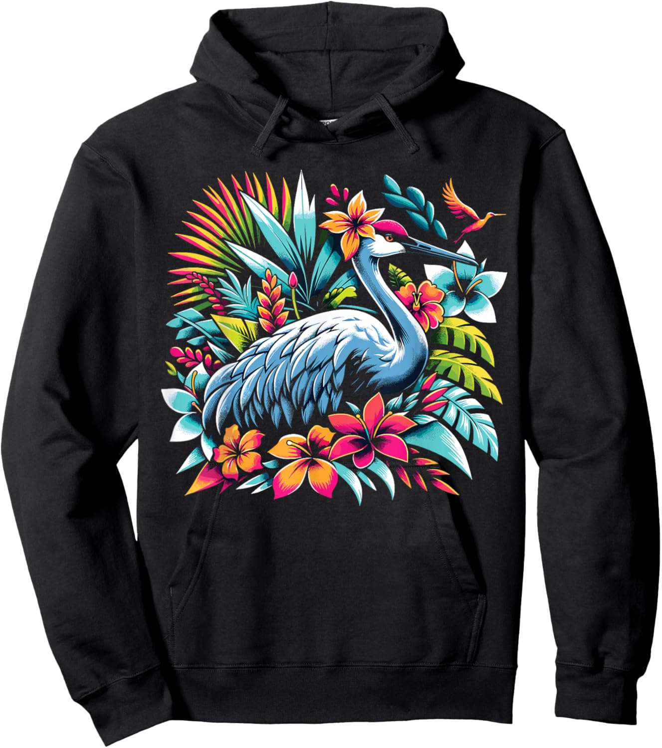 Sandhill Crane Hoodie - Hoodie | Black