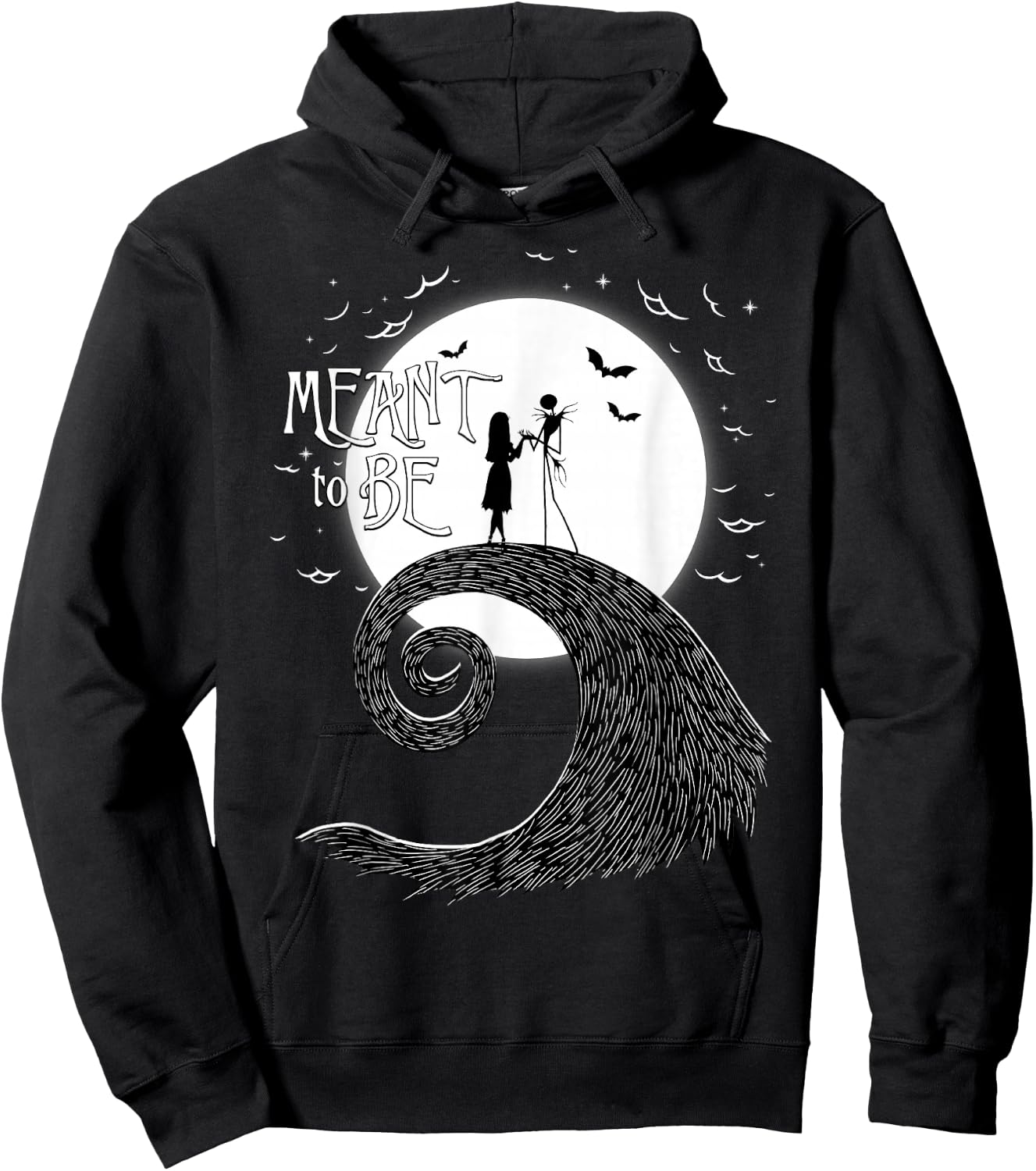 Disney The Nightmare Before Christmas Jack and Sally Hoodie - Hoodie | Black