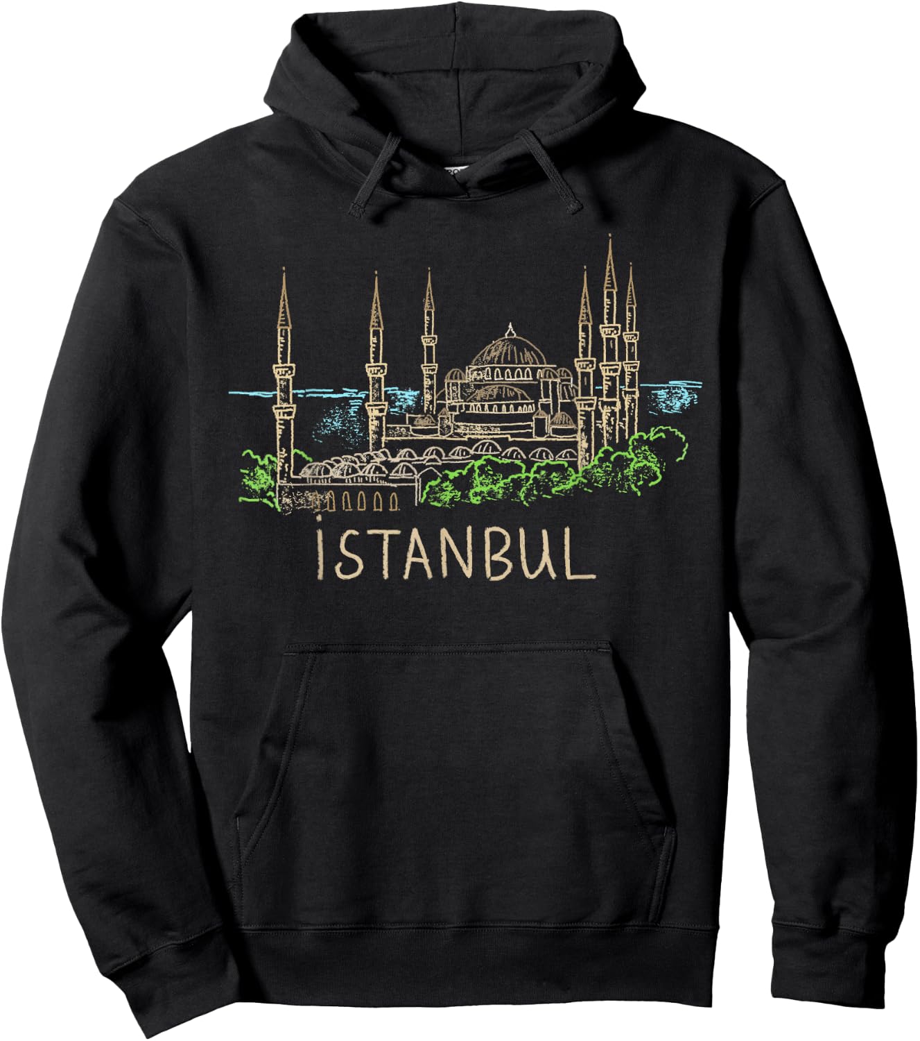 Istanbul city Shirt T Shirt Hoodie - Hoodie | Black