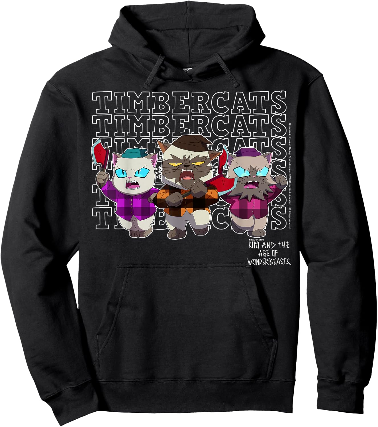 Kipo And The Age Of Wonderbeasts Timbercats Group Hoodie - Hoodie | Black