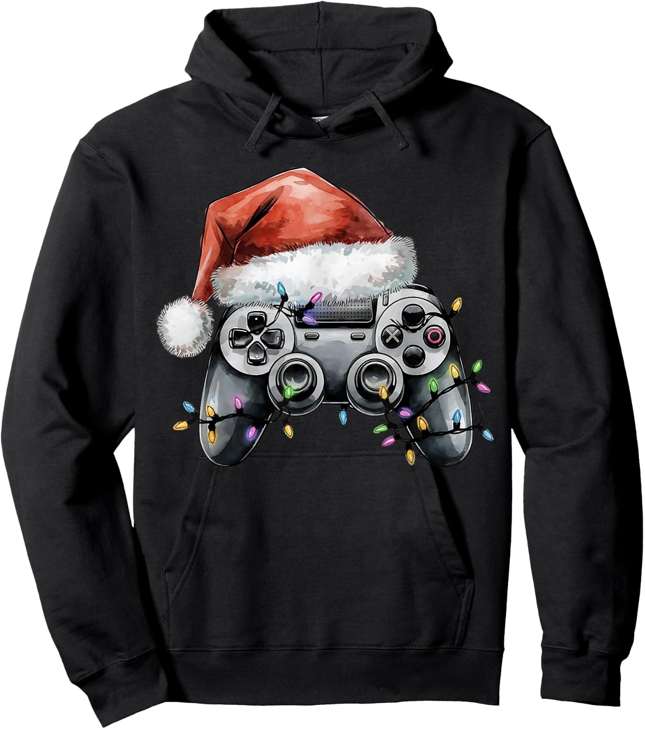Christmas Video Gamer Controller Xmas Gaming Men Boys Kids Hoodie - Hoodie | Black