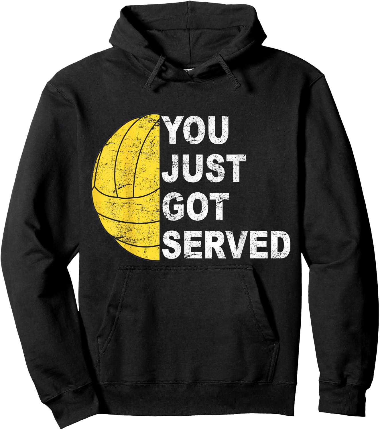 You just got served Volleyball player Hoodie - Hoodie | Black
