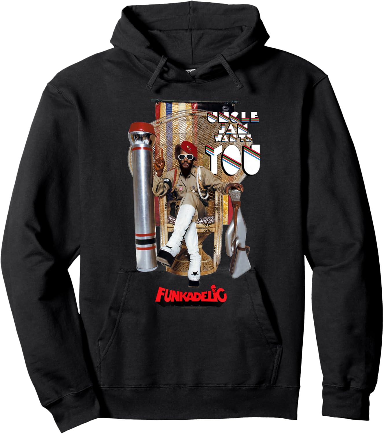 George Clinton Parliament Funkadelic Uncle Jam Wants You Hoodie - Hoodie | Black