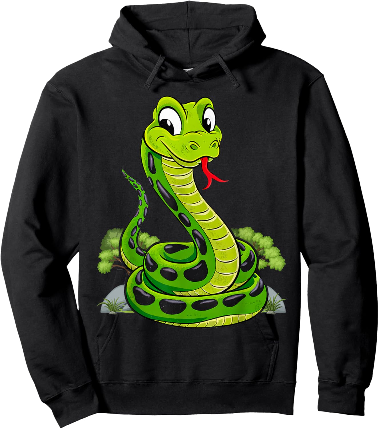 Reptile Kids Cute Snake Hoodie - Hoodie | Black