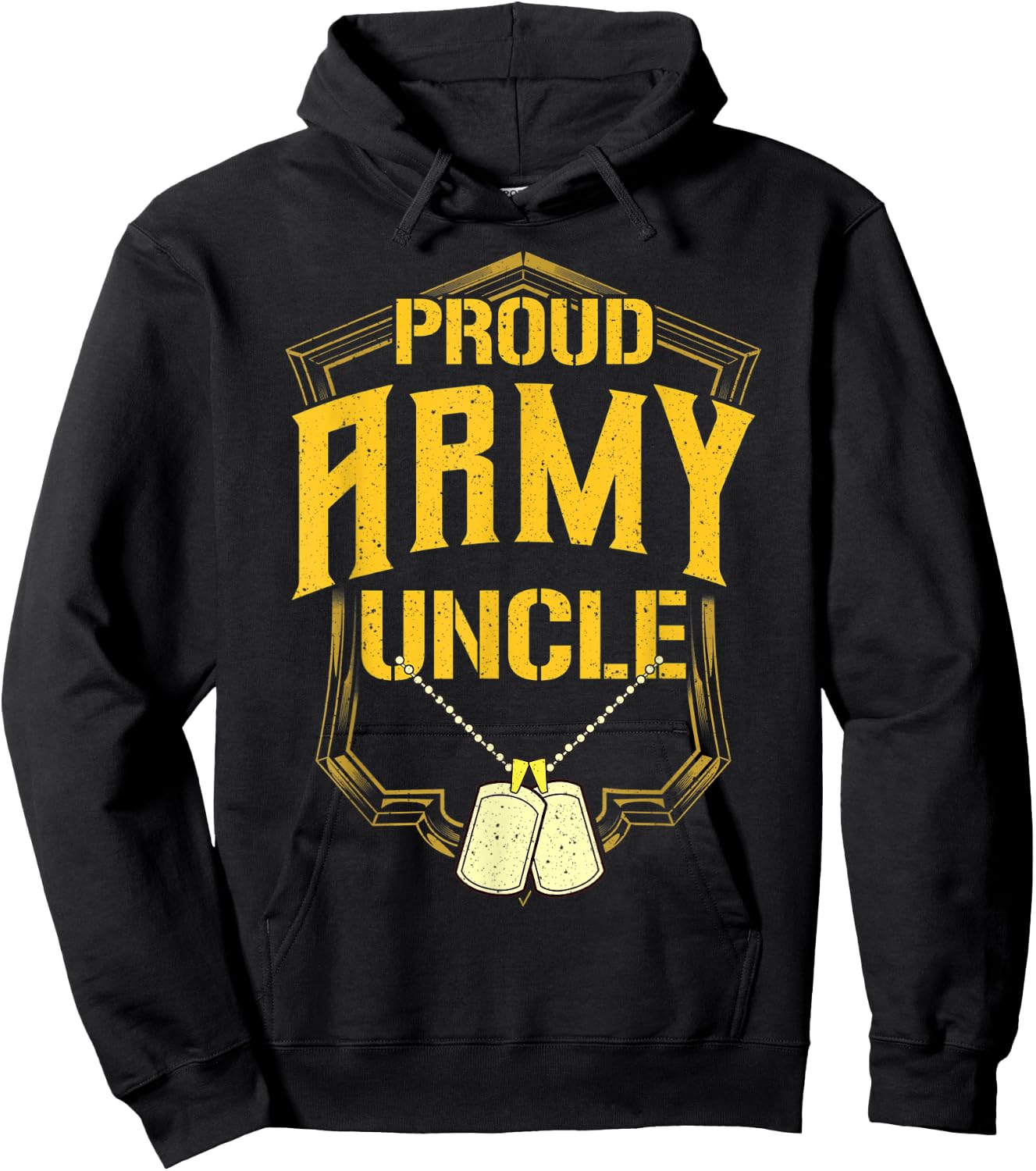 Proud Army Uncle Shirt Military Pride T Shirt Hoodie - Hoodie | Black