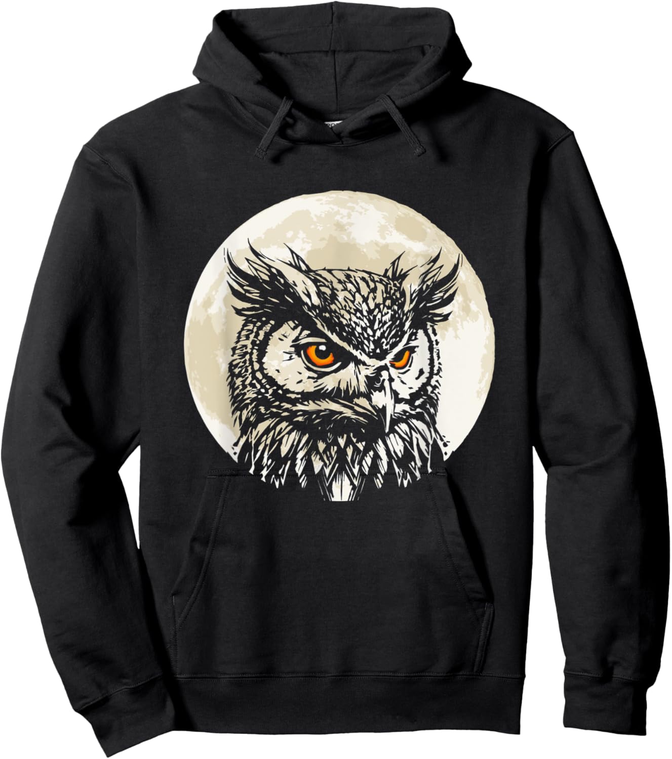 Owl Forest Night Wildlife Birds Nature Hoodie - Hoodie | Black