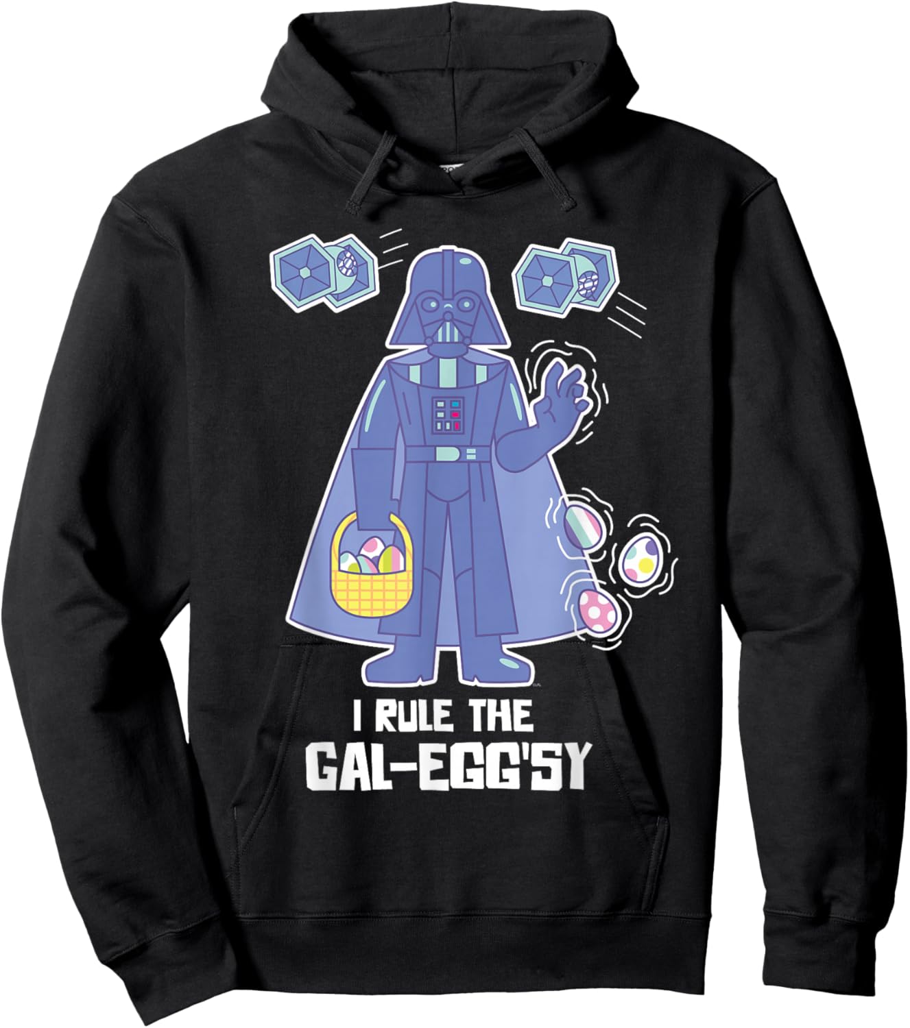 Star Wars Darth Vader I Rule the Gal-Egg’sy Funny Easter Hoodie - Hoodie | Black