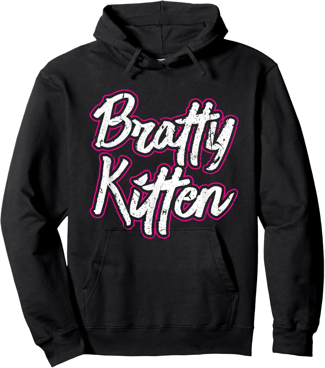Bratty Kitten Sexy Fetish Submissive Slave BDSM Kink Hoodie - Hoodie | Black
