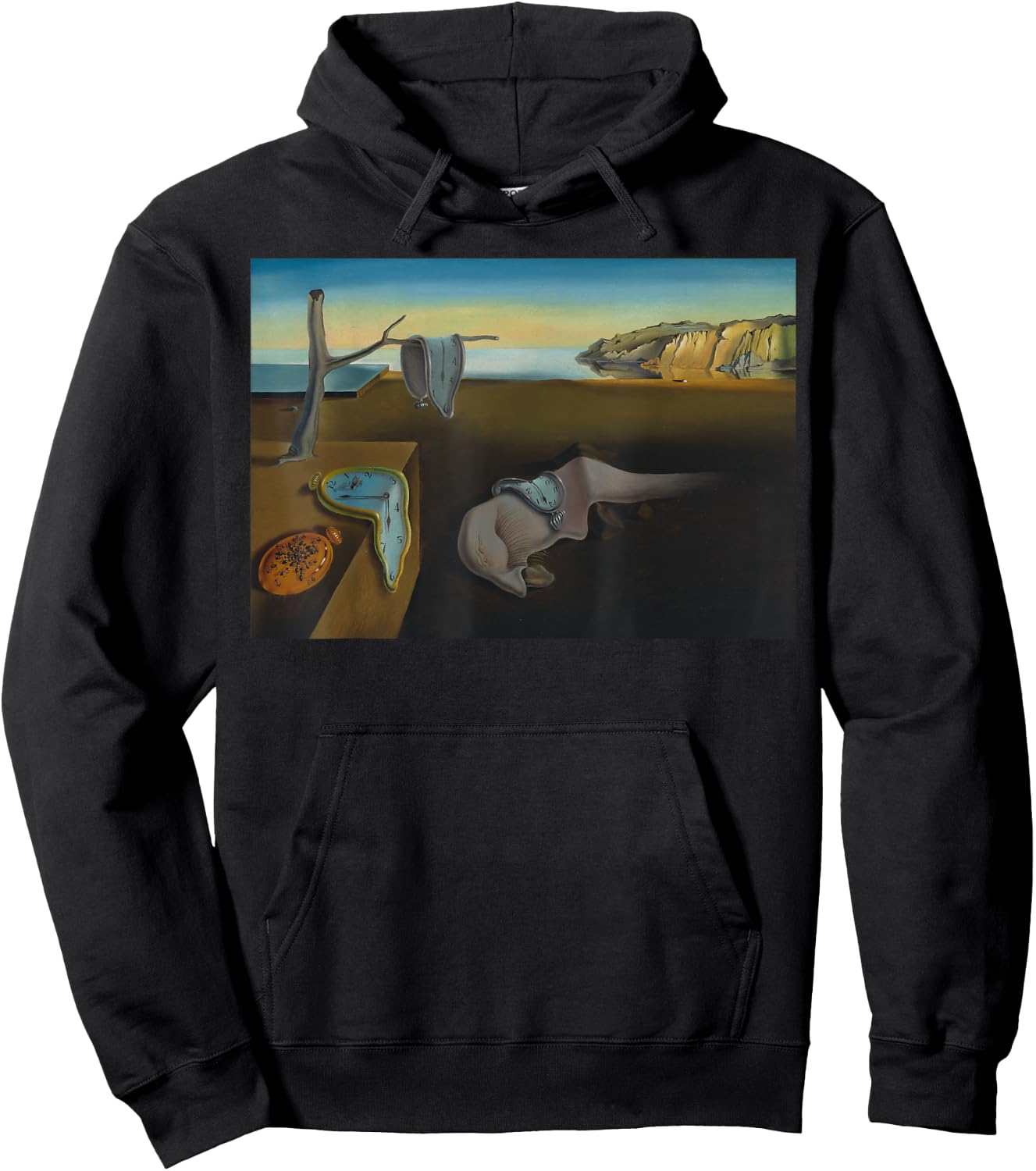 The Persistence of Memory Famous Painting By Dali Hoodie - Hoodie | Black