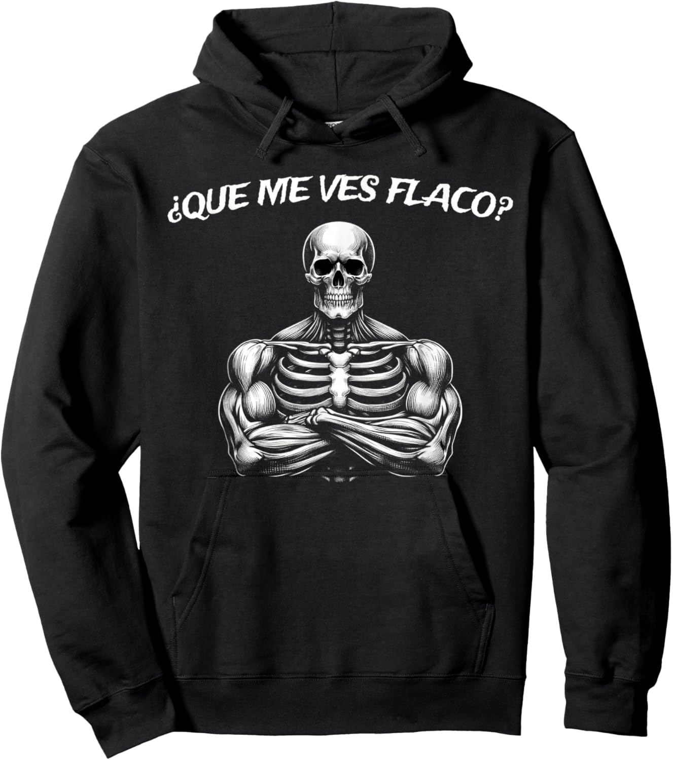 Calacas Chidas Gym | Mexican Sayings Funny Sarcasm Slang Hoodie - Hoodie | Black