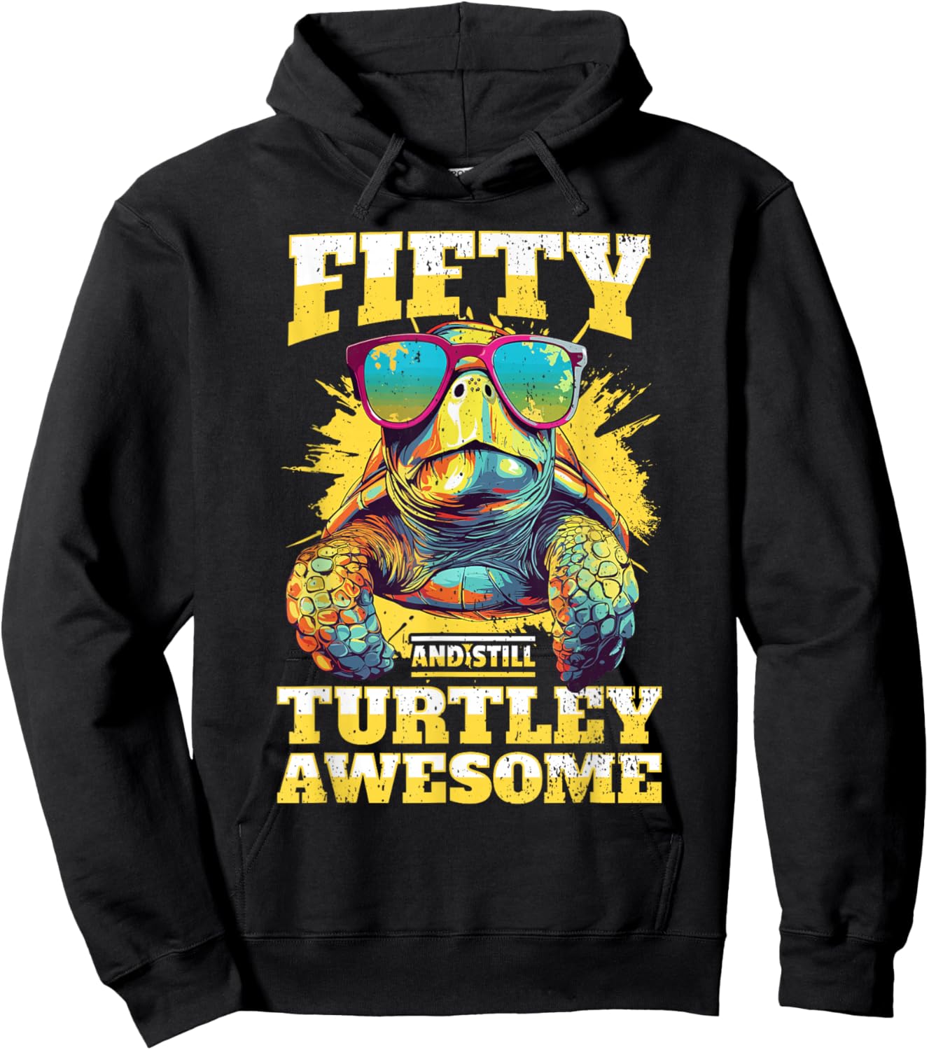 Tortoise 50th Birthday Turtle Age 50 Years Hoodie - Hoodie | Black