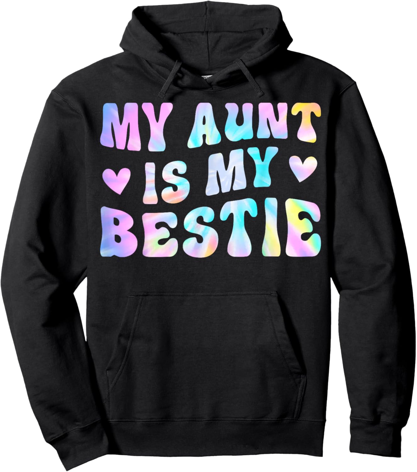 My Aunt is My Bestie Aunt And niece Matching Hoodie - Hoodie | Black