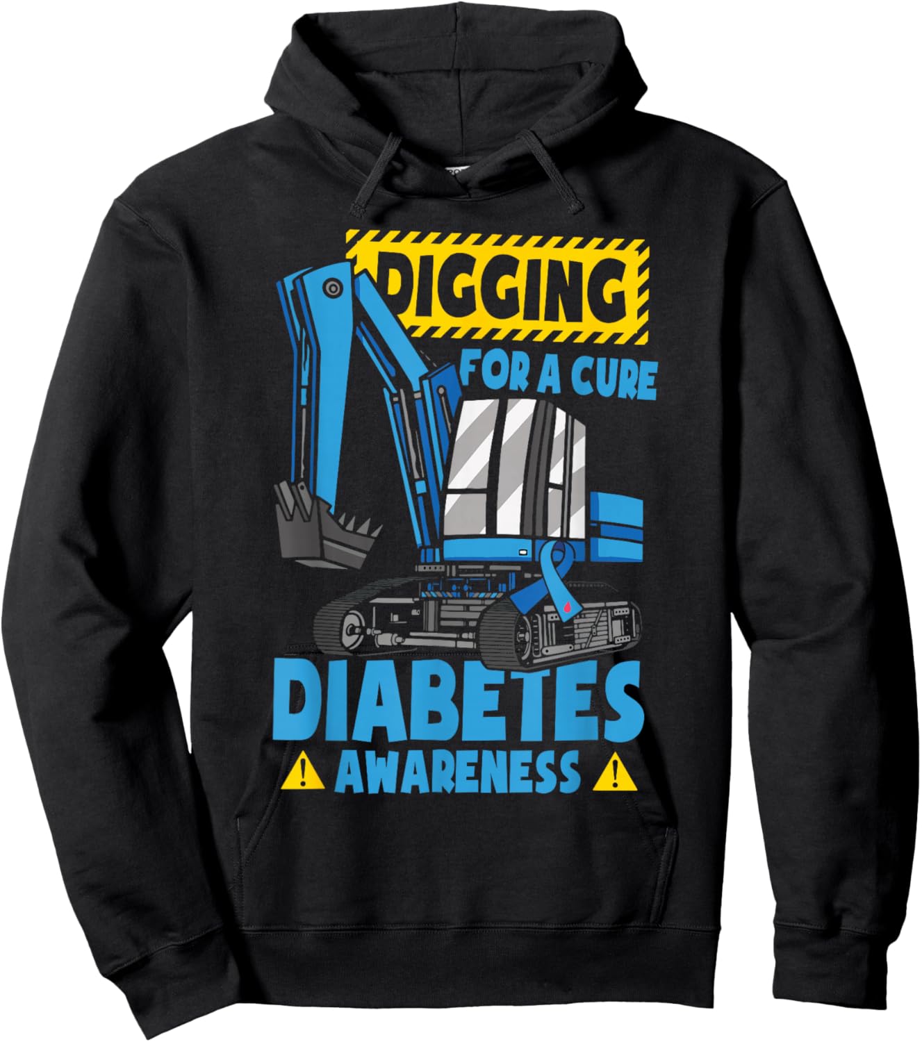T1d Toddler Diabetes Awareness Diabetic Hoodie - Hoodie | Black