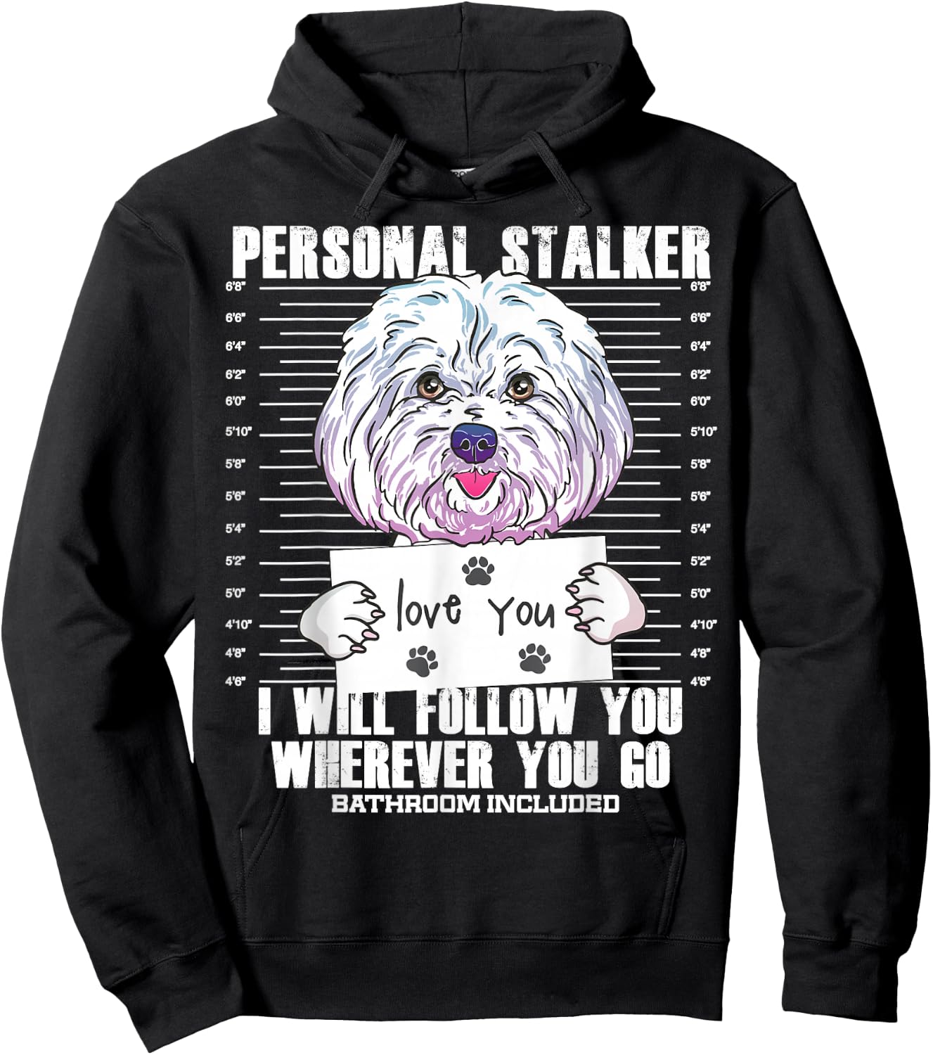 Funny Maltese Malshi Dog Quote Gift Hoodie - Hoodie | Black