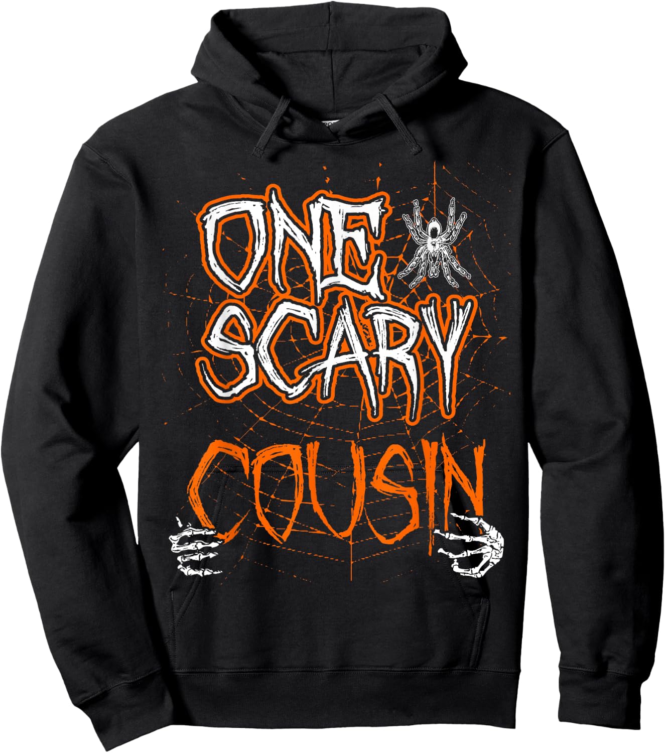 One Scary Cousin Matching Family Halloween costume Hoodie - Hoodie | Black