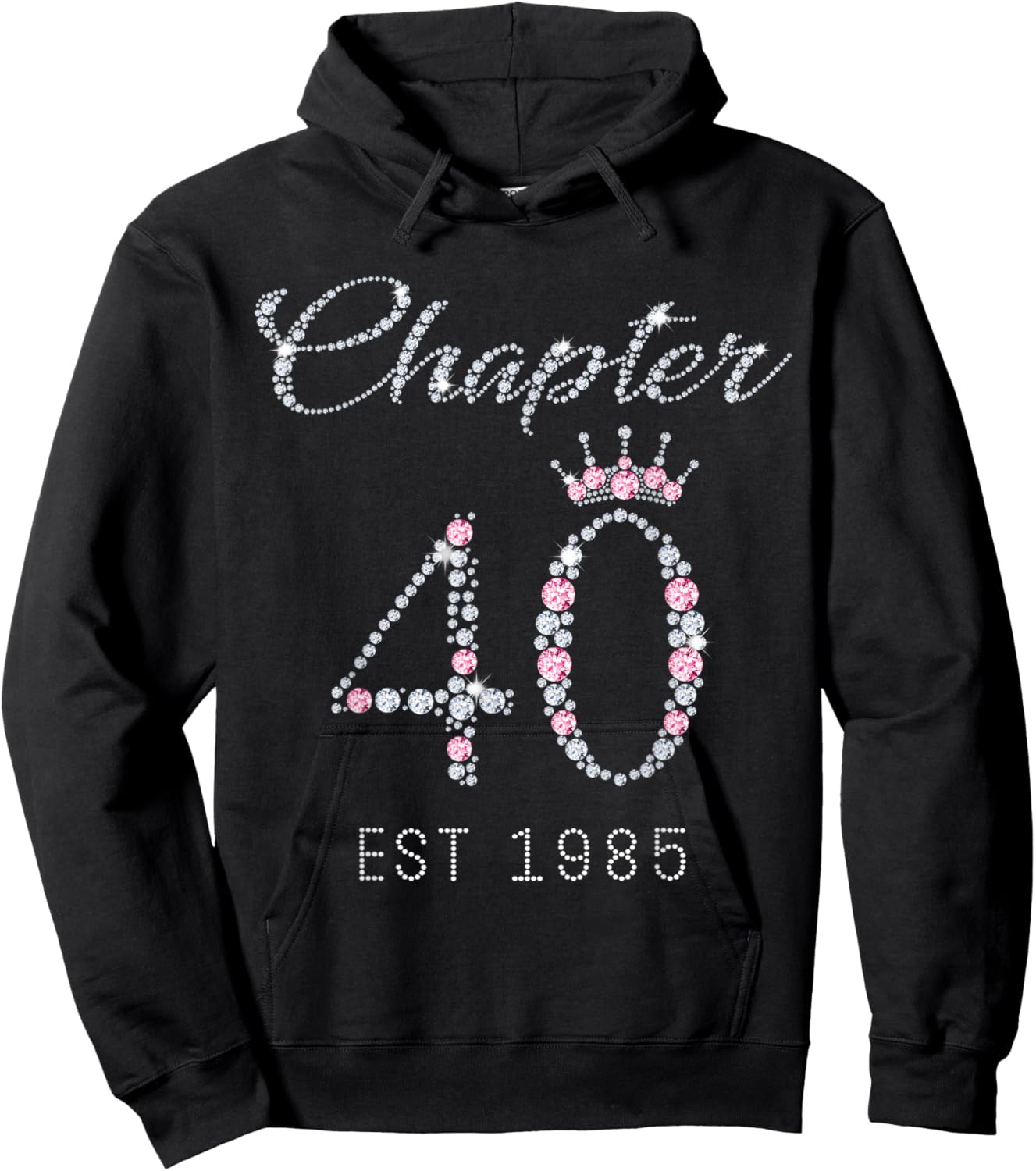 Chapter 40 EST 1985 40Th Birthday Gift Hoodie - Hoodie | Black