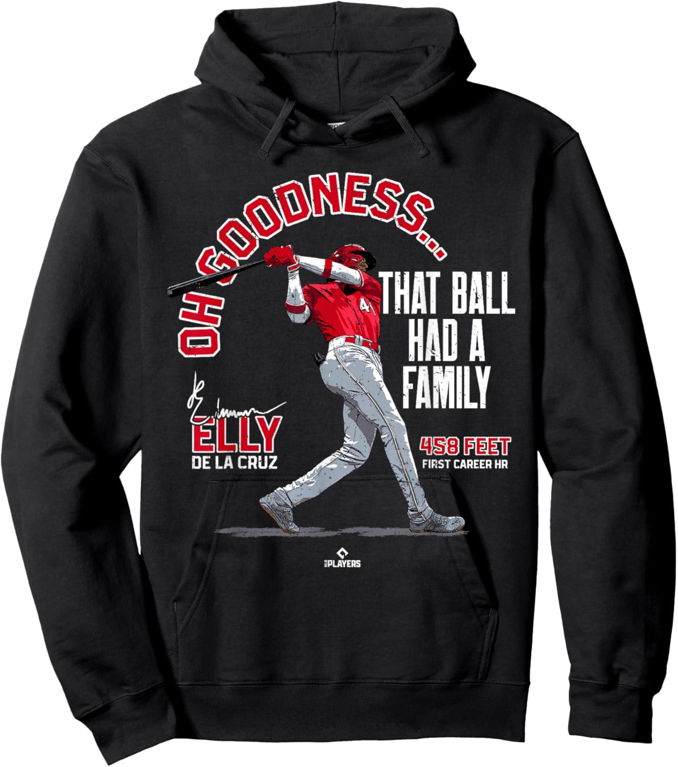 That Ball Had a Family Elly De La Cruz Cincinnati MLBPA Hoodie - Hoodie | Black