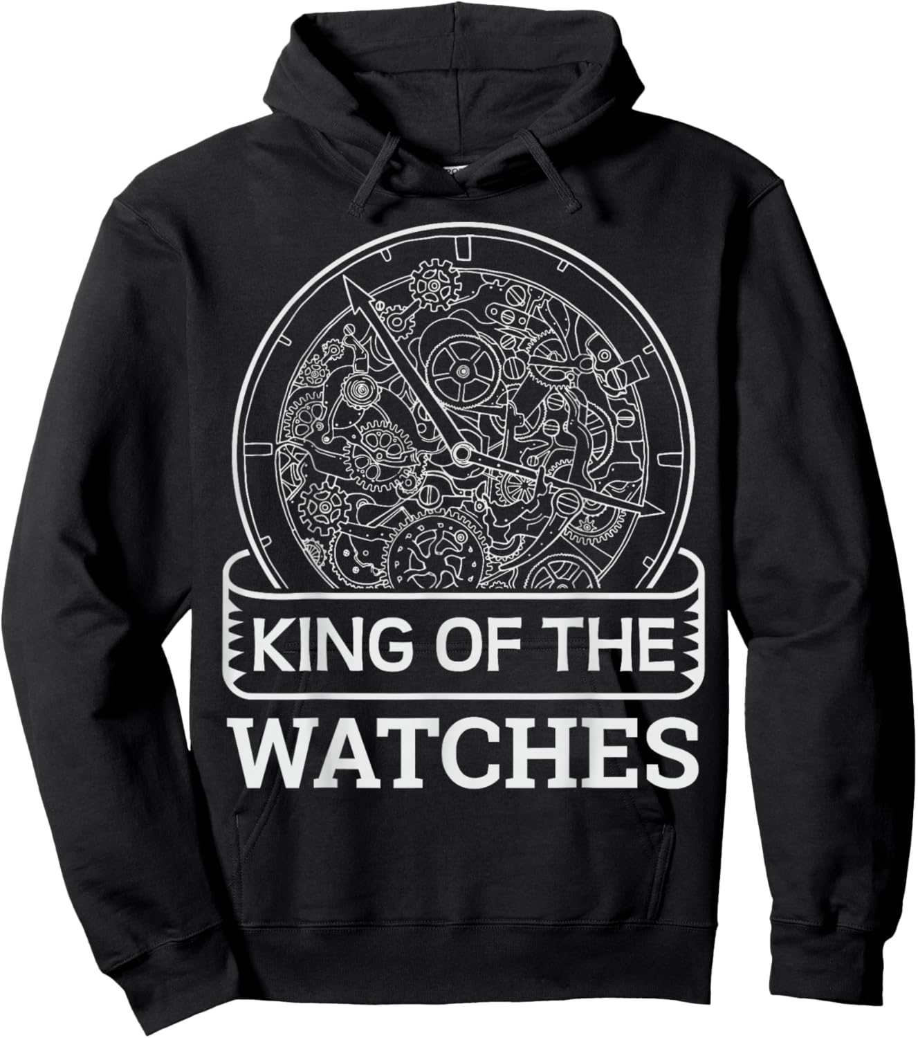 King of the watches Quote for a Watchmaker Hoodie - Hoodie | Black